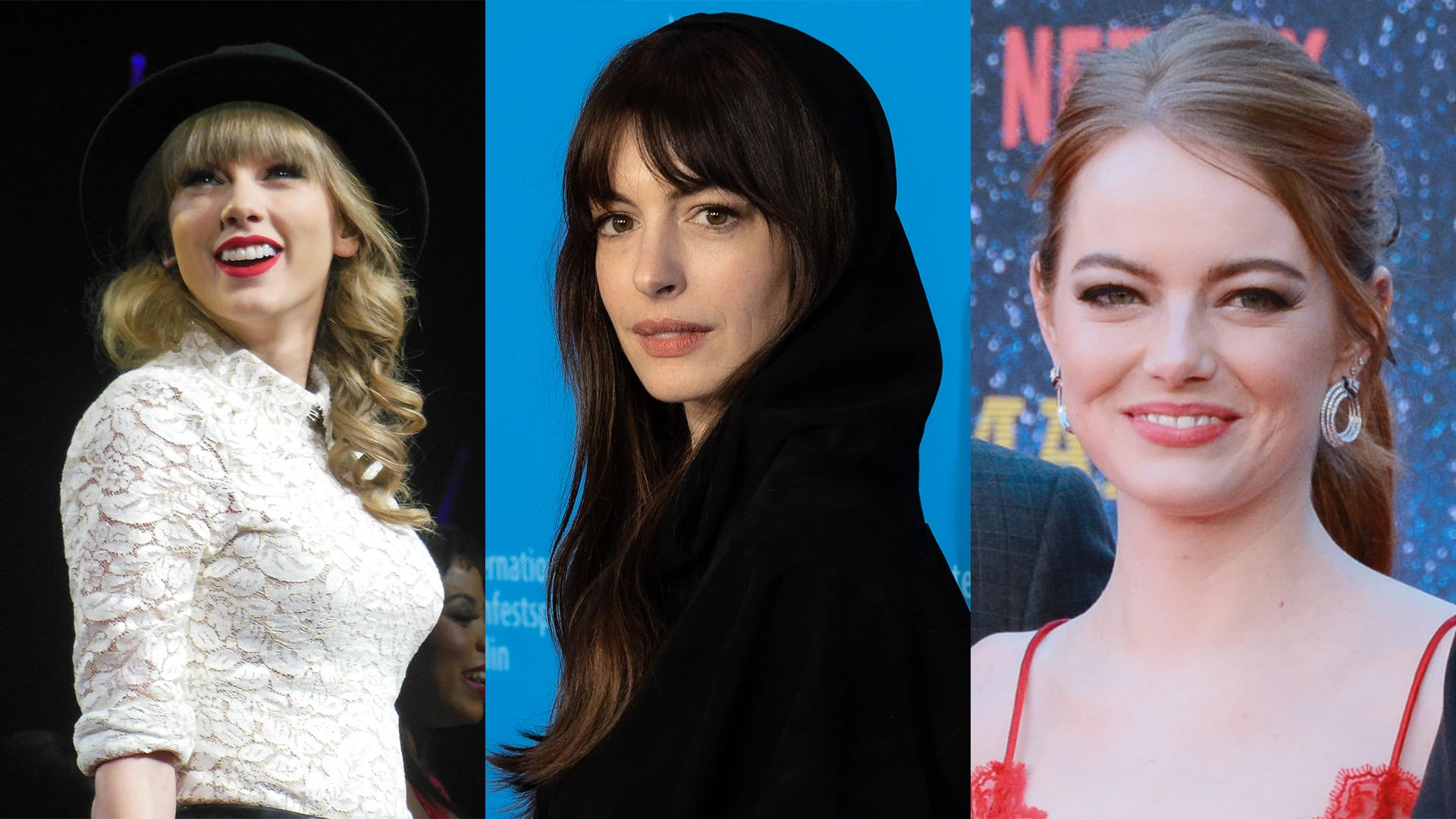 What Hair Color Looks Best on Me? - Cool Undertones - Taylor Swift, Anne Hathaway and Emma Stone