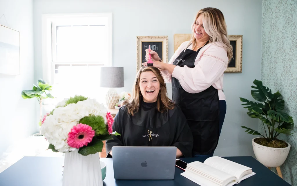 What is Concihairge's Referral Program - A Balayage Hair Appointment with Corissa