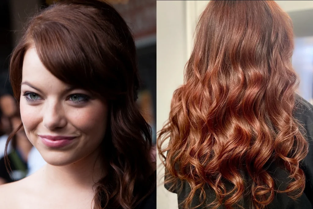 What Is the Most Popular Hair Color Right Now? - Emma Stone - Auburn and Soft Copper