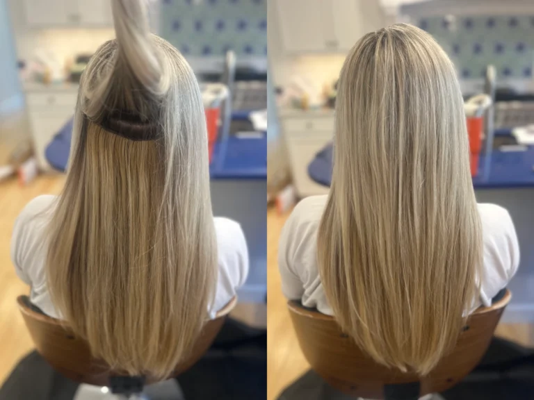 Private in-residence hair extensions on the Main Line