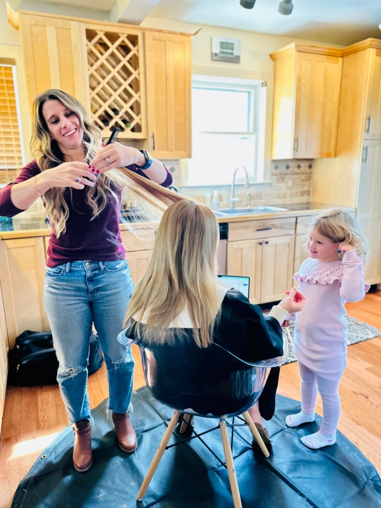 In-Residence Hair Extensions on the Main Line - Cutting and Blending