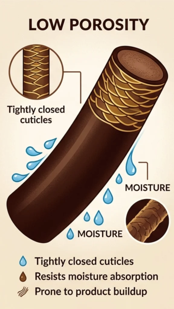 Hair Porosity and Color Results - Low Porosity