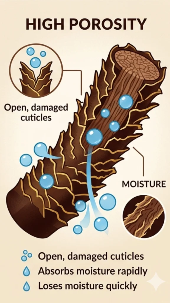 Hair Porosity and Color Results - High Porosity