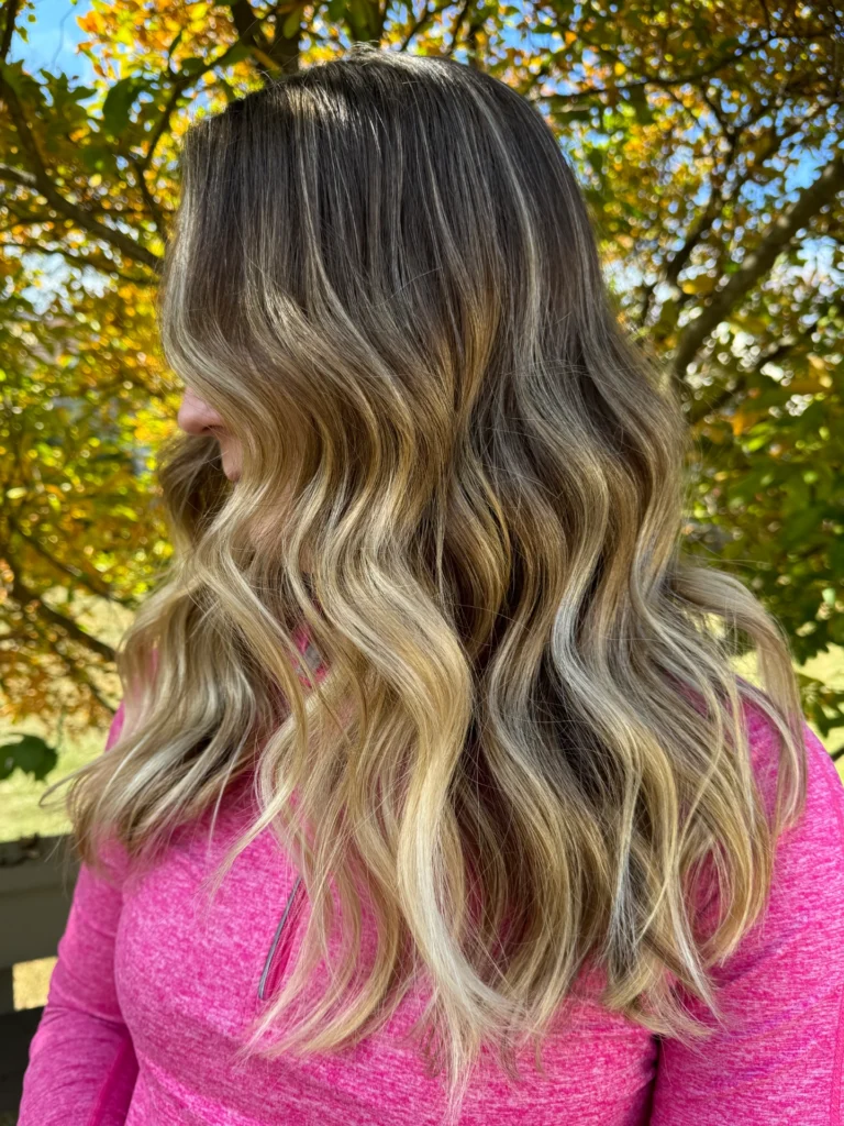 Balayage vs Highlights on the Main Line - A Combination of Techniques