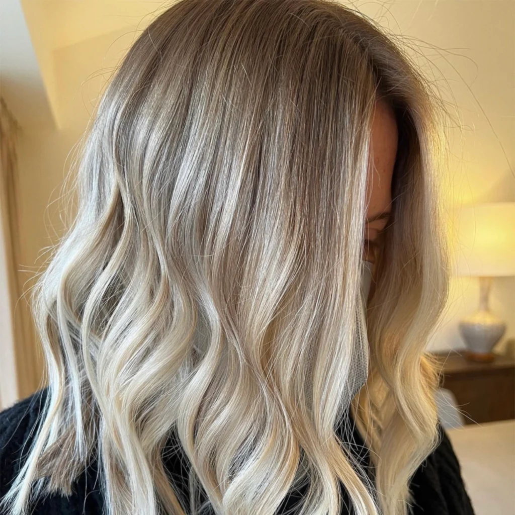 Light blonde balayage by Elite Hair Colorist in Chester County, Also Serving Montgomery County, PA, Jessica McHugh