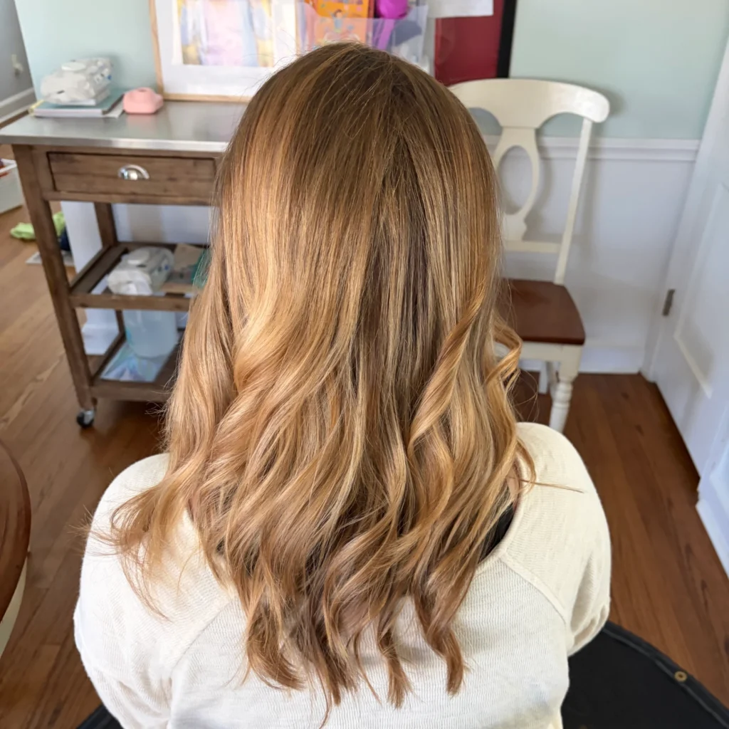 Blonde highlights by Master Hair Colorist in Montgomery County, Kristin Alessandrine