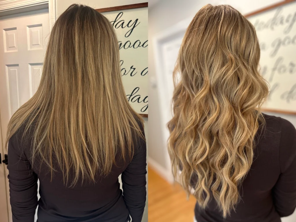 In-home hair extensions on the Main Line - Mixed Techniques by Concihairge